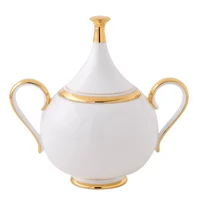 exquisite lead free ceramic coffee sugar jar ornamental bone china tea storage canister utensil decor craft accessories