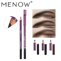 menow p09013 hard head eyebrow pencil with eyebrow comb easy to color not easy to smudge makeup cosmetic goods
