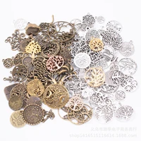 mixed 100gram tree charm pendants for bracelet necklace jewelry accessory diy craft jewelry making al800018