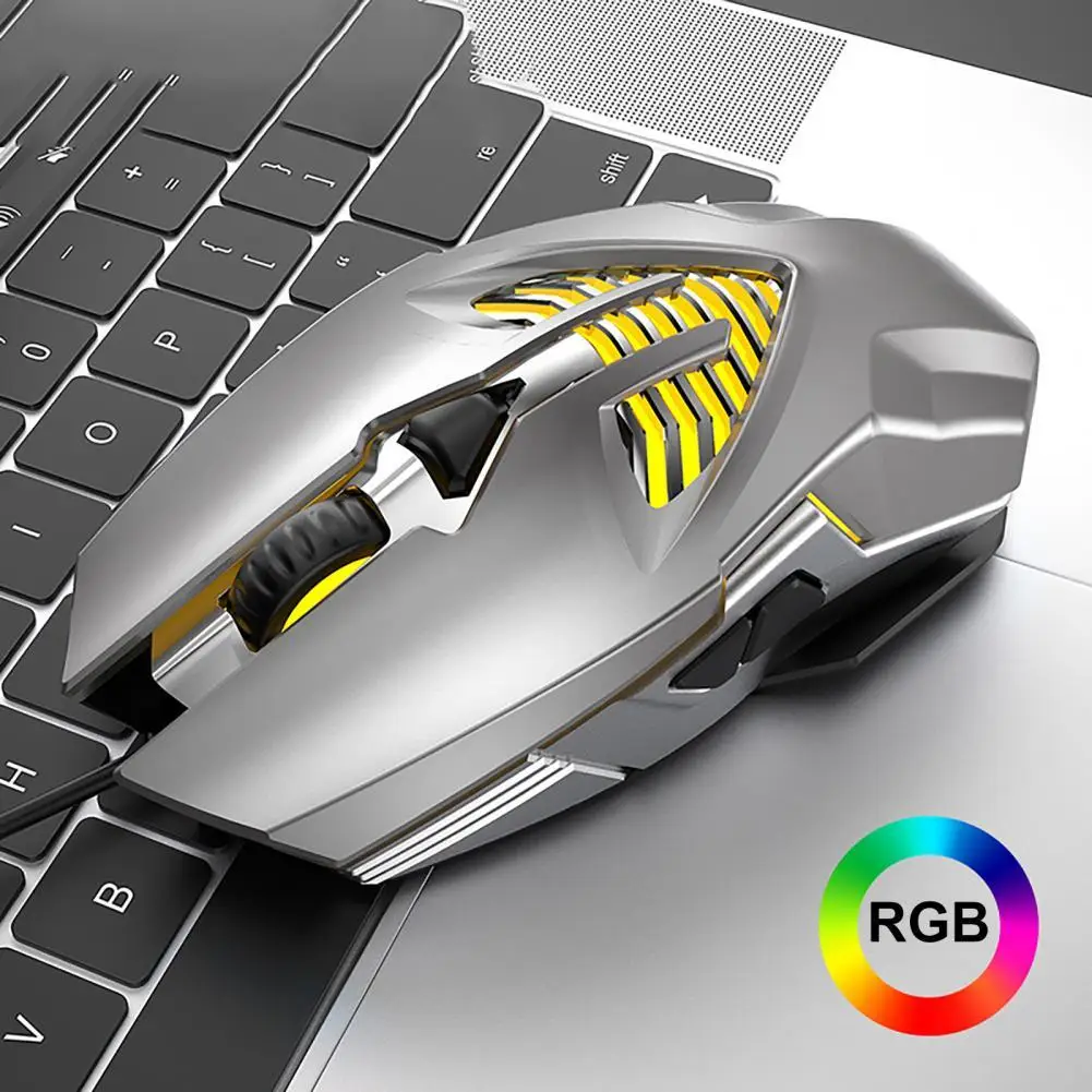 Мышь Механическая Q1 Проводная с RGB светильник кой 3600DPI USB | Компьютеры и офис