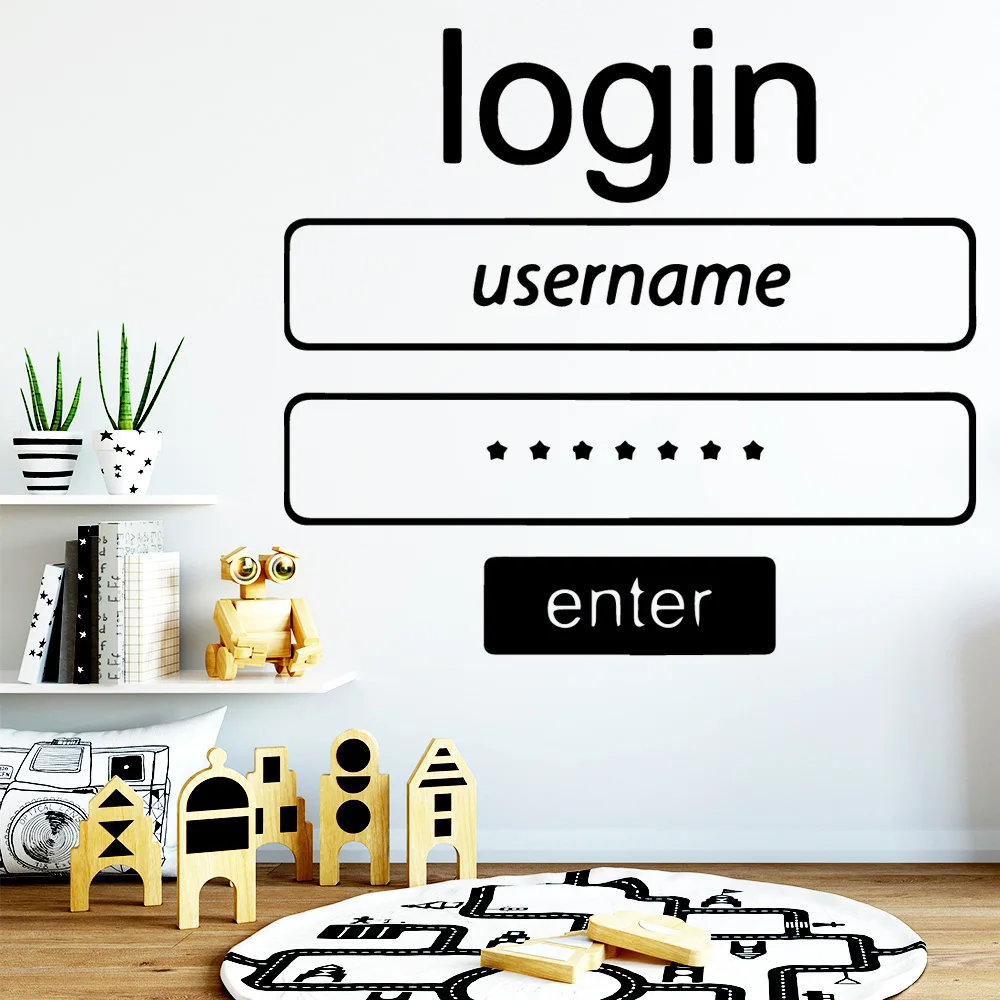 Прямая поставка рулон обоев с цитатами входа мебель настенная художественная