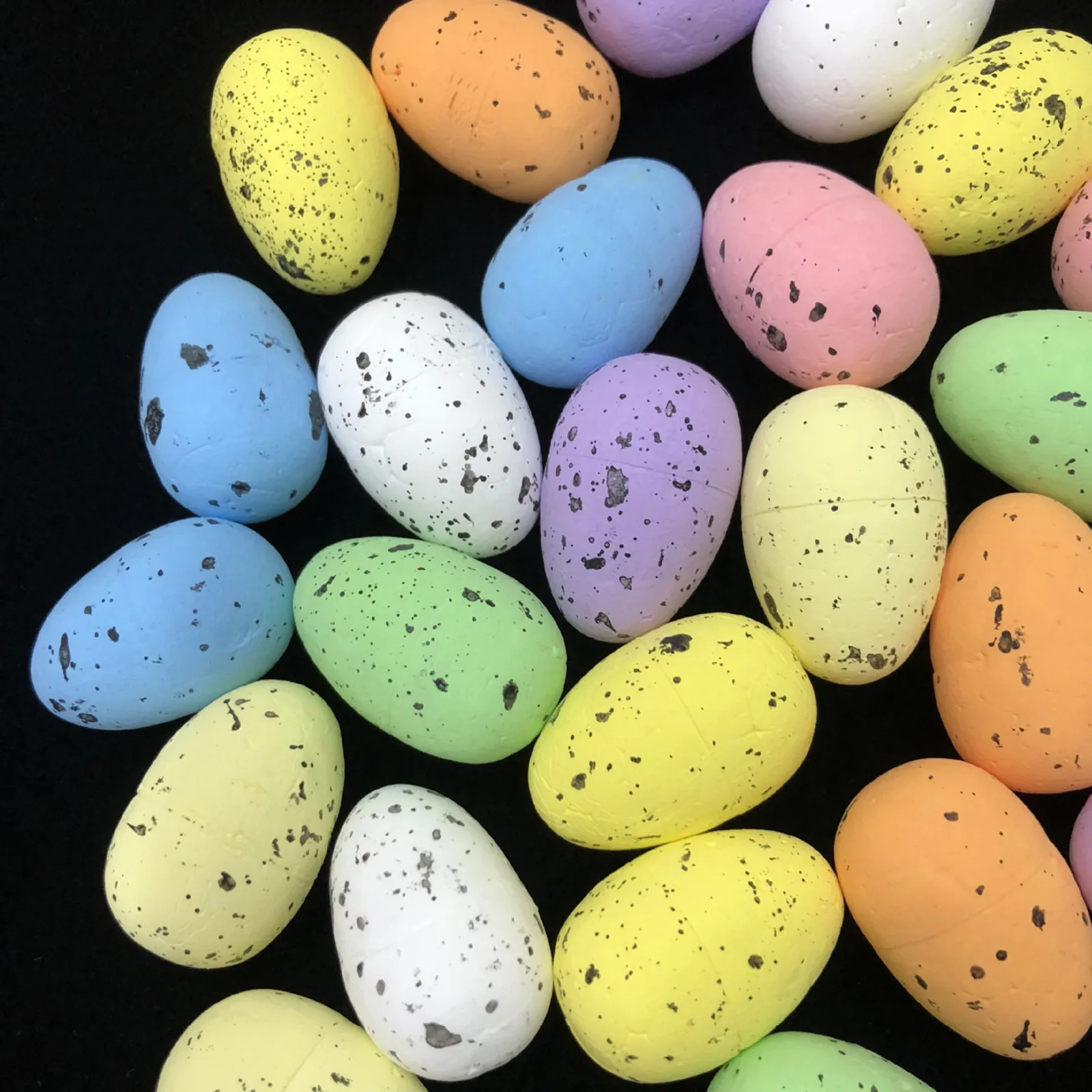 

25# 9pcs Simulation Colorful Plastic Easter Eggs Bright Art Eggs Decorations Diy High Quality Room Decoration Egg Accessories