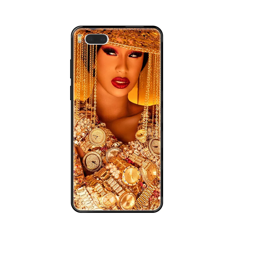 Чехол для телефона Rapper Cardi B CardiB Xiaomi Redmi Mi 3 5 6 8 9 A1 2 Max3 Mix2 X SE Lite Pro черный роскошный