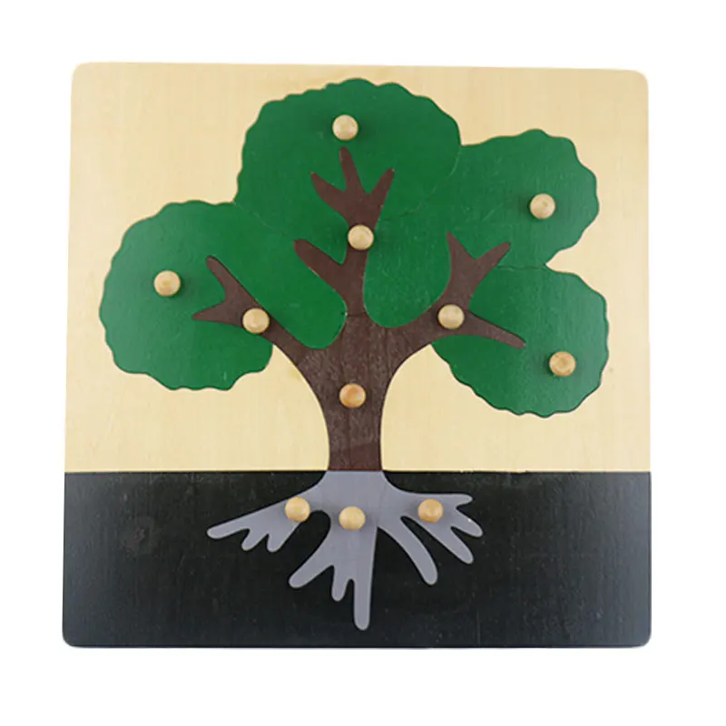 

Brain Game Wooden Montessori Educational Toy Tree Puzzle Montessori Materials Montessori Toys For Children Gift C846Z