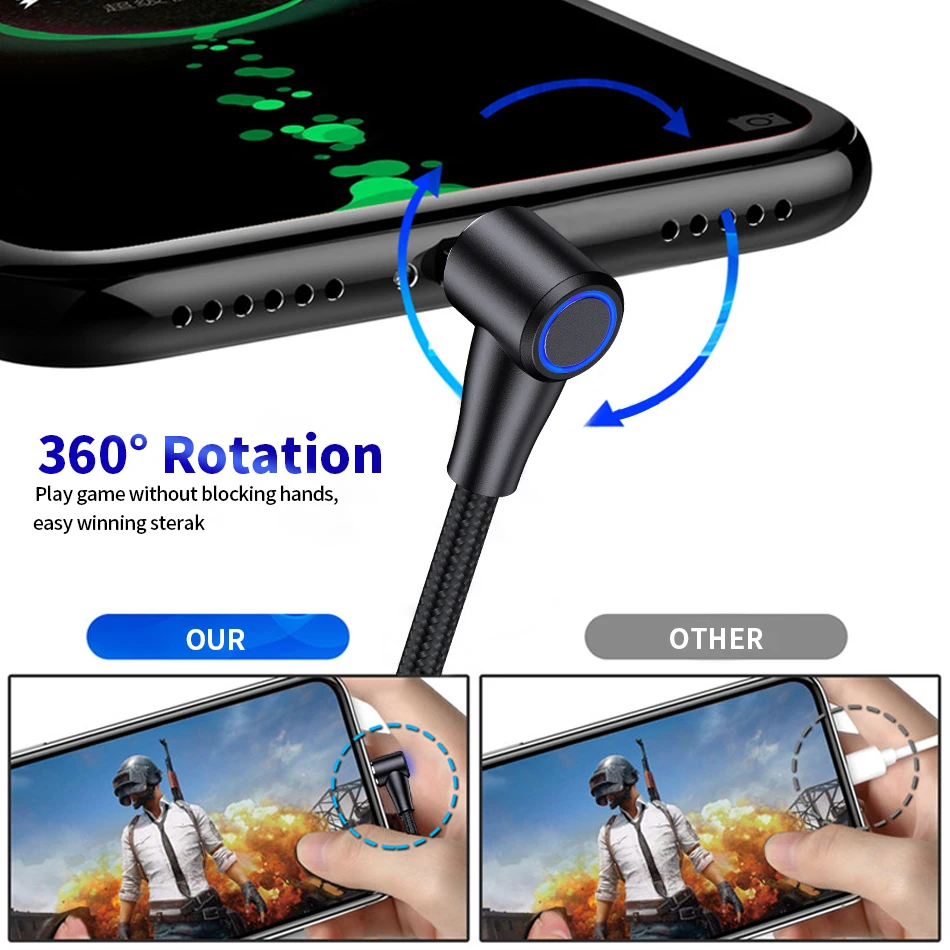 1m 2m Magnetic Cable Fast 3A For iPhone XS Samsung Charger Quick Charge 3.0 Micro USB Type C Magnet Phone Charging Data Cord | Мобильные