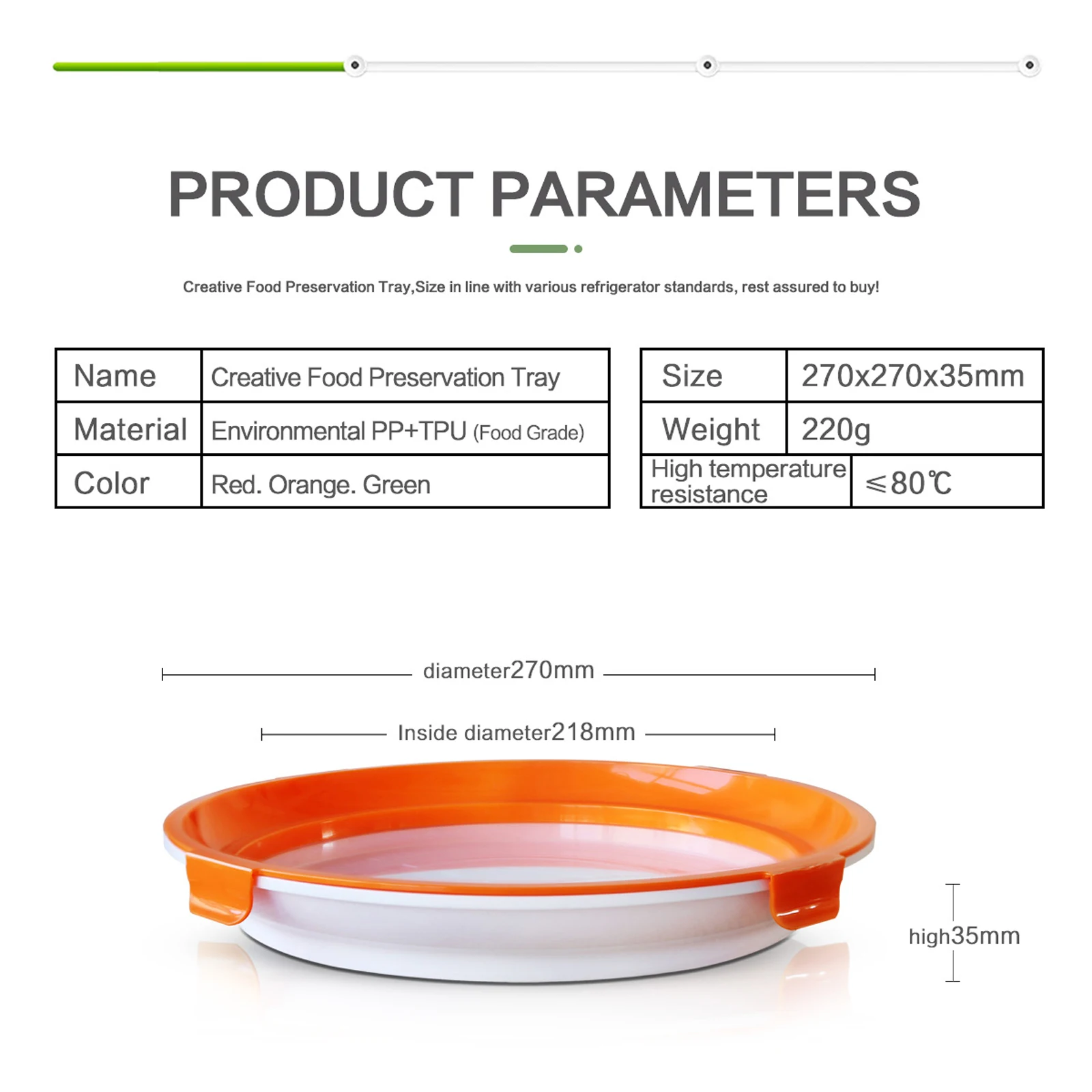 

Kitchen Food Holder, Preservation Box Home Space Saving Decorative See-Through Sealed Fruit Lid Container New Style 2021