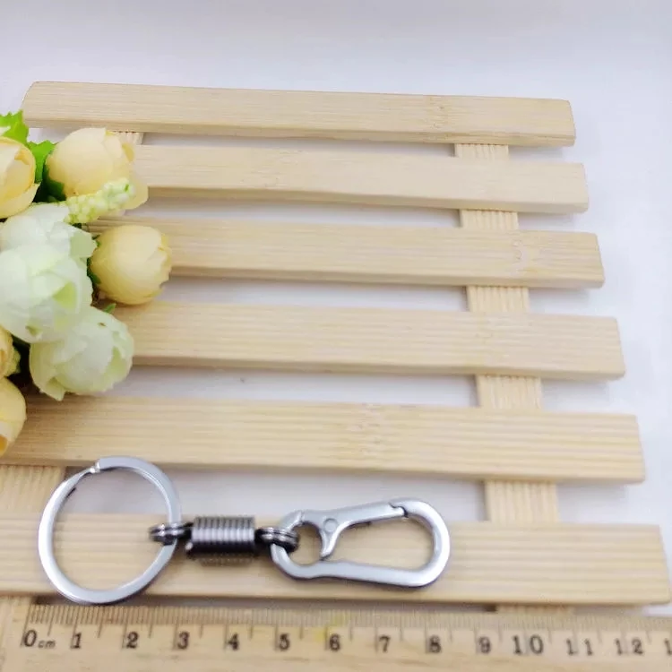 DHL 120 шт. пружинная Пряжка из нержавеющей стали карабин выдвижной брелок зажим для