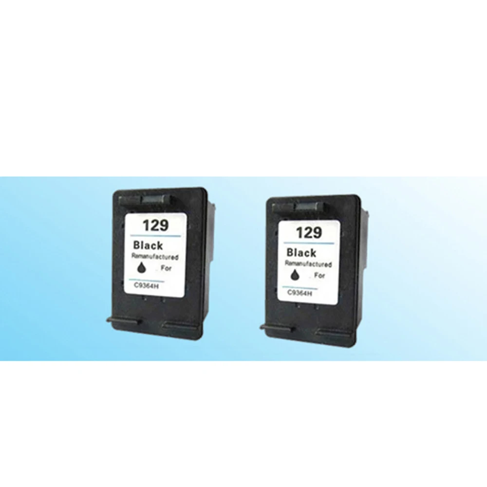 2 шт. 129 черный картридж совместимый для hp129 C9364HE с чернилами hp DeskJet 5940 5943 6940 6943 6983 D4145