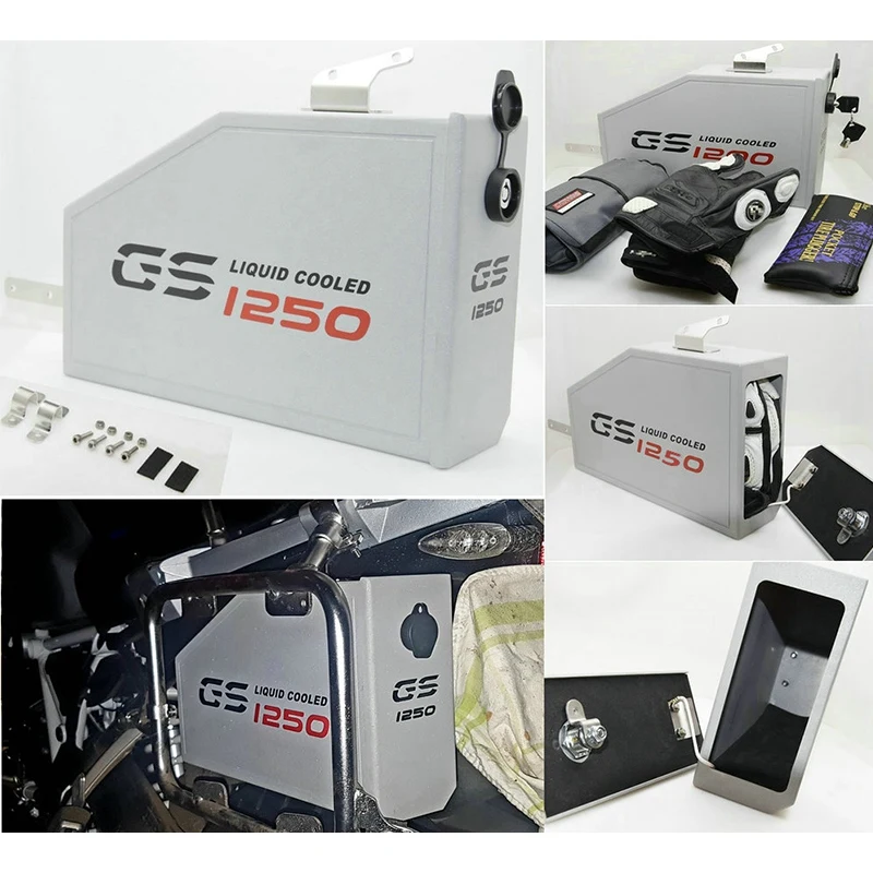 

Motorcycle Box Toolbox 5 Liters for Left Side Bracket for R1250GS LC Adventure R 1250 GS Tool Box 2019-2020
