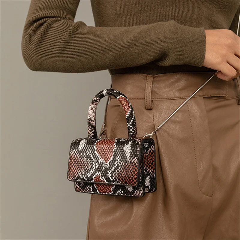 Bags for women 2021Mini lady handbags famous designer handbags Serpentine pattern leather shoulder bag leather luxury Purse