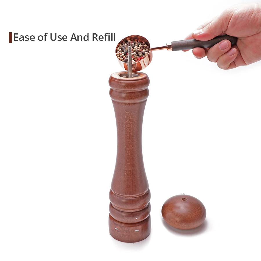 Leeseph перцемолка деревянная мельница включает прецизионный механизм|Мельницы| |