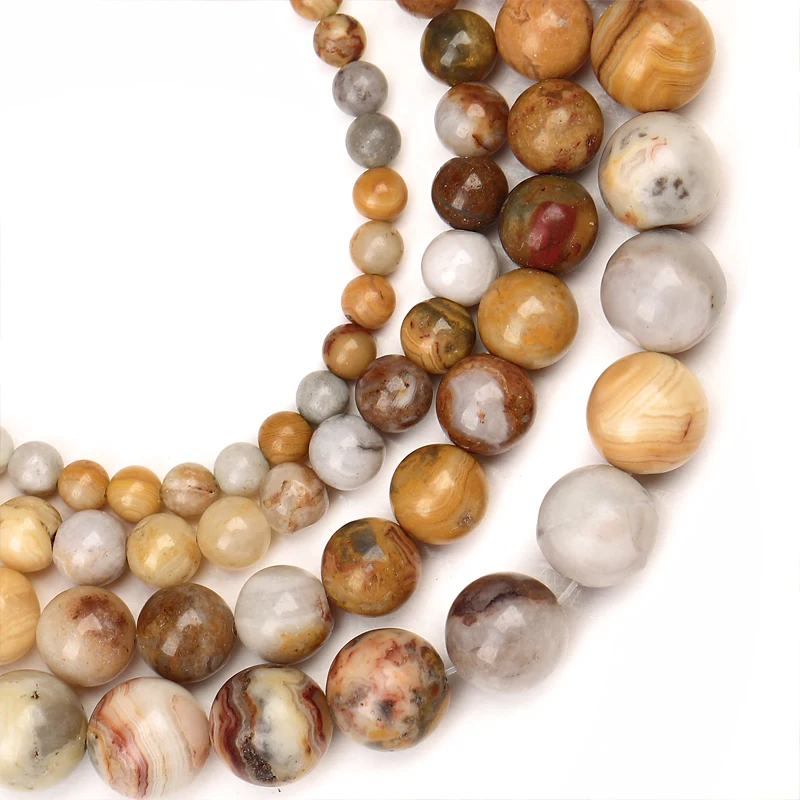 Новинка бусины цвета хаки из натурального агата блестящие круглые камня для