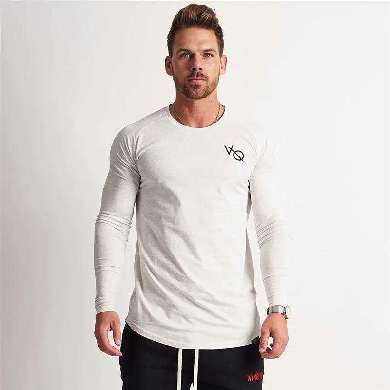 

Muscle Brothers New Tight Long Sleeve Autumn Winter Sports Slimming Fitness Running Tights Bottom Shirt Cotton