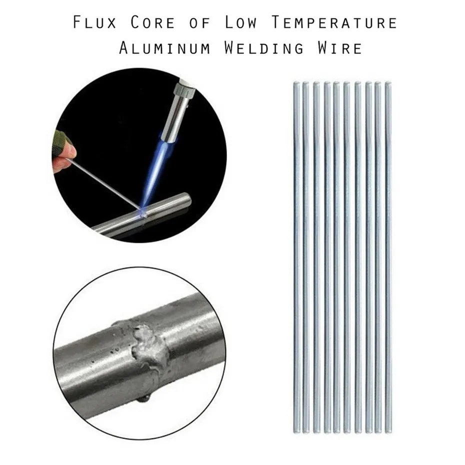 

20pcs Universal Welding Rods Copper Aluminum Iron Fux Cored Fux-Cored Electrode Easy Melt Melting Point 380℃ Soldering Supplies