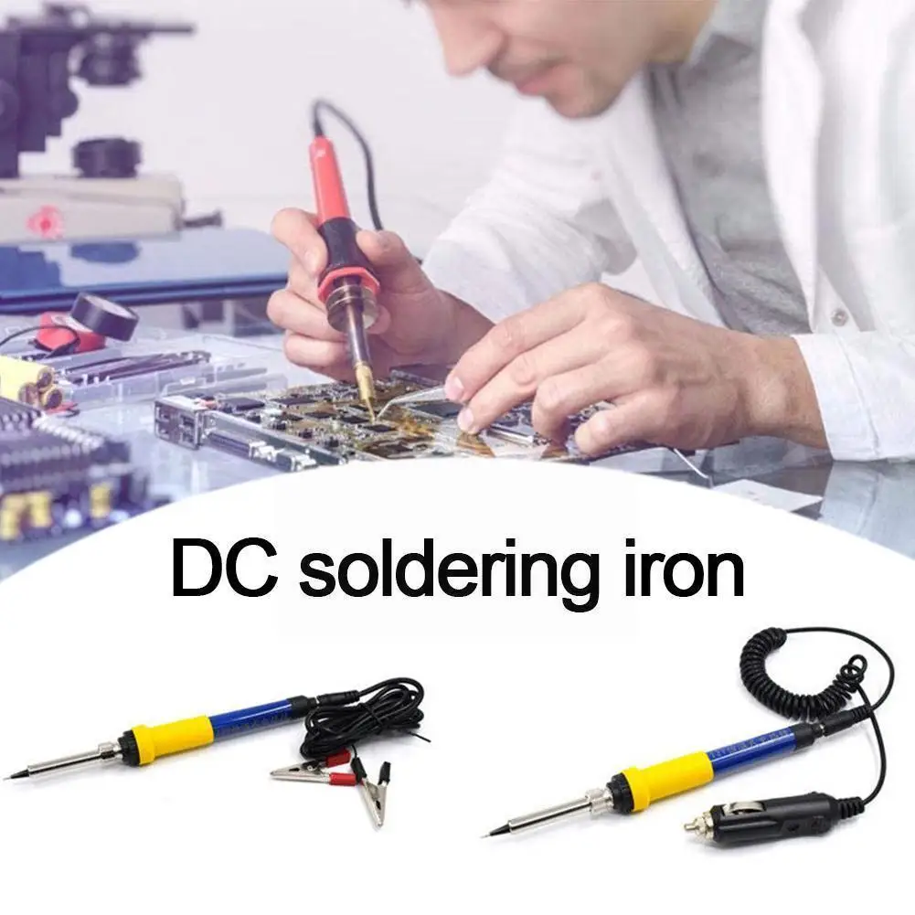 

DC 12V Portable Soldering Iron Low-voltage Adjustable Pack Repair Temperature Tools Battery Rework 60W Rechargeable Welding G0E3