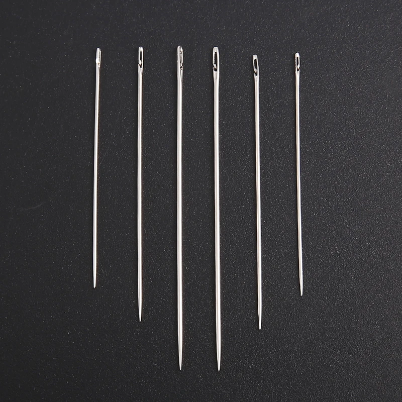 7 шт. Нержавеющая сталь Резьбовая игла комплект слепой пожилых штопки иглы