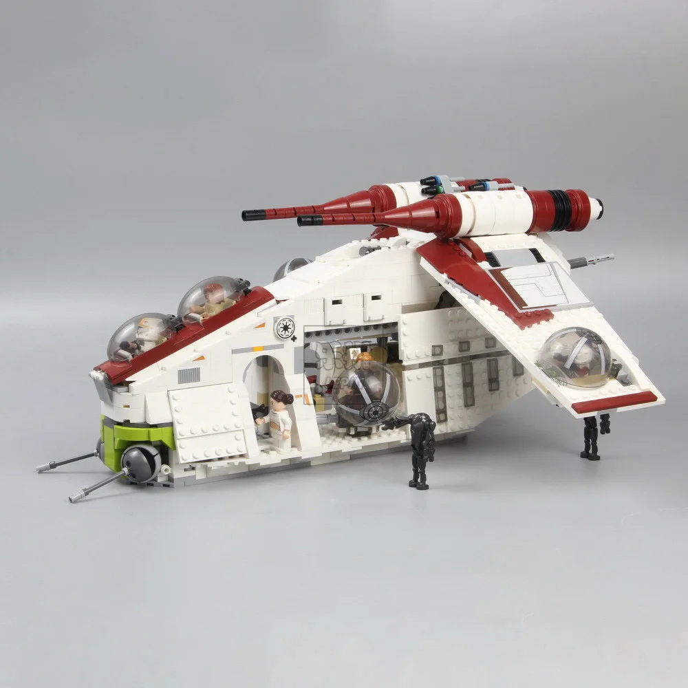 

В наличии 05041 05042 война UCS Республика Gunship 05035 Death Набор строительных блоков Кирпичи Игрушки Lepining Звездные войны 75021 10188