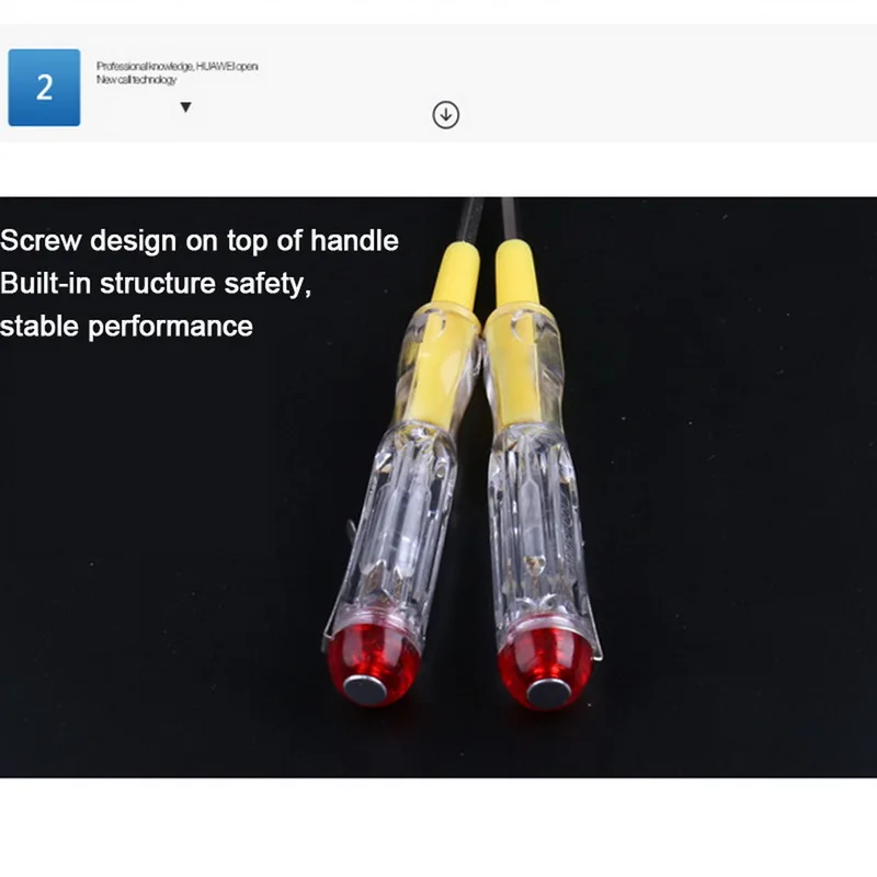 

1pc 100-500V LED Electric Test Tester Pen Screwdriver Multifunctional Household Test Pencil Voltage Detector Probe 137mm^