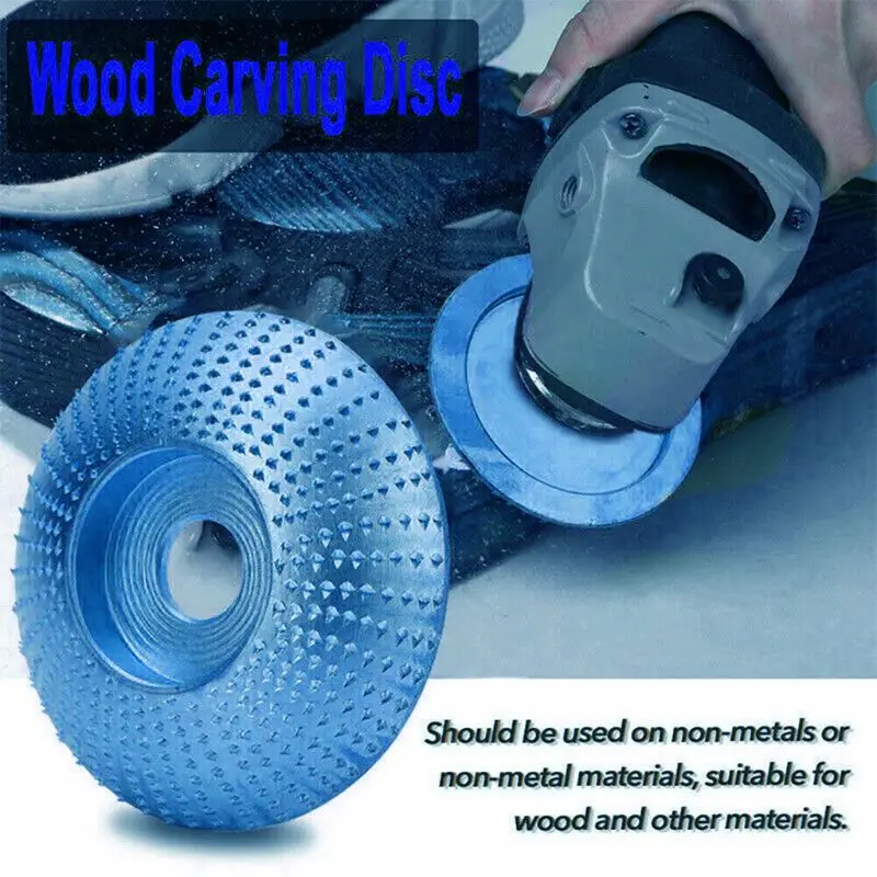 

Blue Woodworking Carbide Wood Sanding Carving Angle Grinder Disc Tool Grinding W0YD