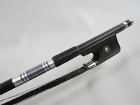1pcs best powerful plaid black carbon fiber viola bow 44black horsehair