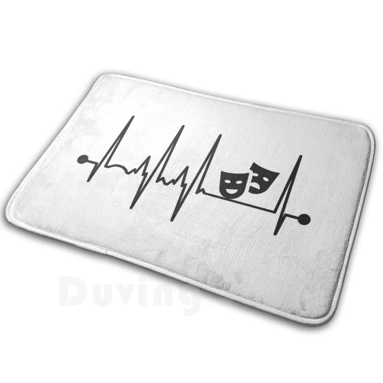 

Мягкий Нескользящий Коврик с рисунком пульса для кинотеатра, коврик, подушка для музыкальных актеров, музыкальных актеров, музыкальных игр