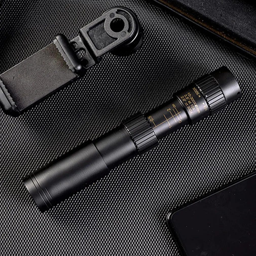 

10-300x40mm Monocular Telescope Super Zoom Monocular Quality Eyepiece Portable Binoculars Hunting Lll Night Vision Scope Camping