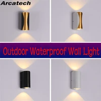 led wall lamp ip65 waterproof indoor outdoor aluminum wall light surface mounted led garden porch light nr 216