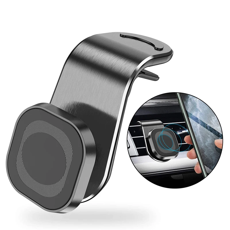 

Magnetic Car Phone Holder Stand For iPhone 13 Xiaomi 11 Redmi Note 5a 360 Metal Air Vent Magnetic Holder in Car GPS Mount Holder
