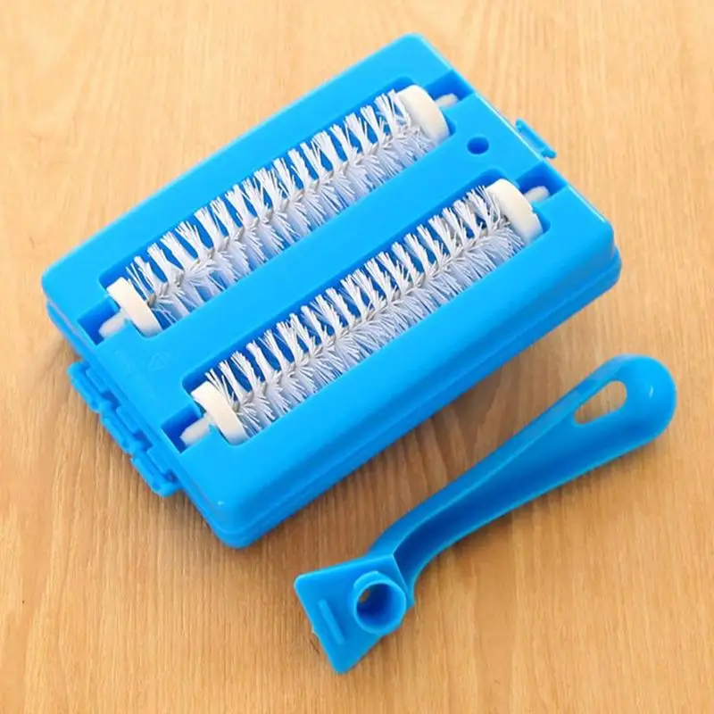 

Новинка 2022, двойной ролик для очистки стола, уборочная машина, щетки для очистки крошек, инструмент, ролик, аксессуары для очистки, щетки T2J5