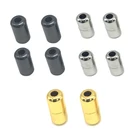 10 шт., металлические шнурки для кроссовок, серебристые, золотистые