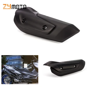 TMAX530 Black Muffler Exhaust Pipe Cover Cowl FOR YAMAHA TMAX 530 2017 2018 2019 TMAX 560 2020 2021 TMAX560 TECH MAX