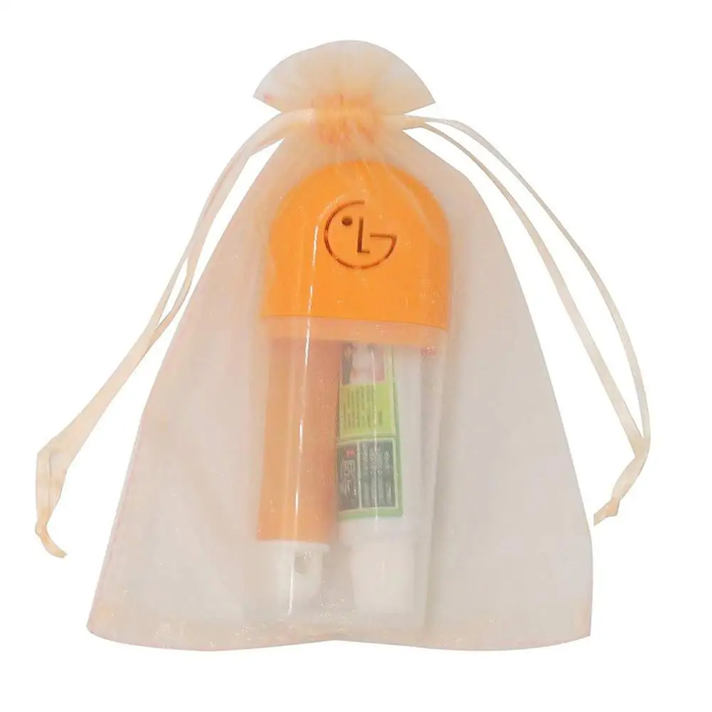 100 шт прозрачные шнурок мешок из органзы Прозрачной Органзы чехлов сетчатые