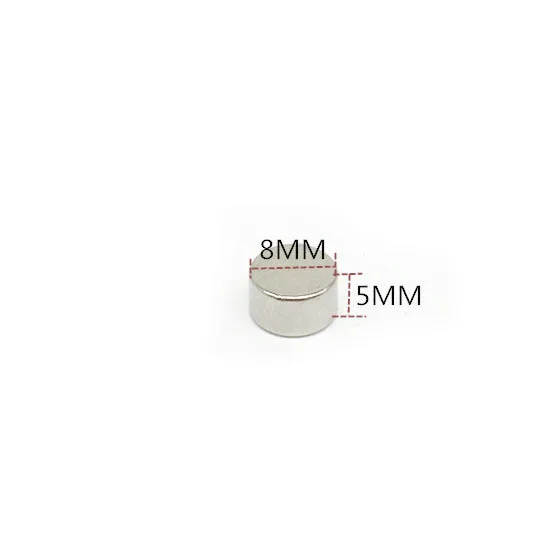 50/100/1000PCS 8x5 mm Small N35 Round Magnet 8mm*5mm Neodymium Dia 8x5mm Permanent NdFeB Strong Powerful 8*5 | Обустройство дома