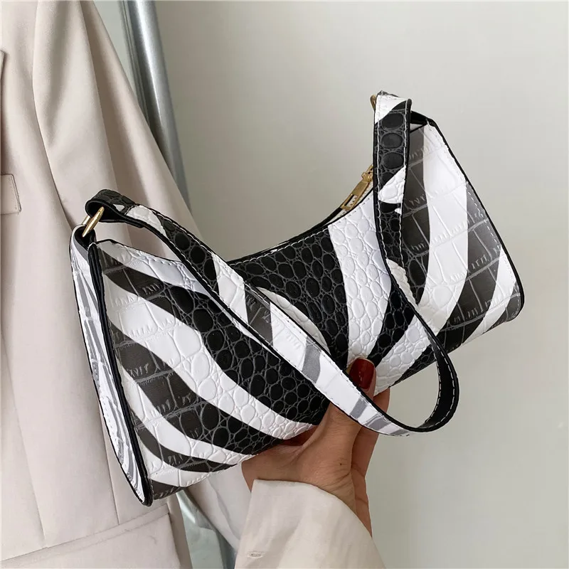 

Crocodile Pattern Female Daily Bag Casual PU Leather Sling Handbag Purse Women Elegant Tote Shoulder Crossbody Bag Dropshipping