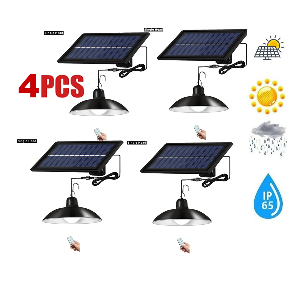 

Retro Lampshade Solar Pendant Chandelier solar Light Wall Light Waterproof Outdoor Security Lamp Garden Street Light 3/6M cable
