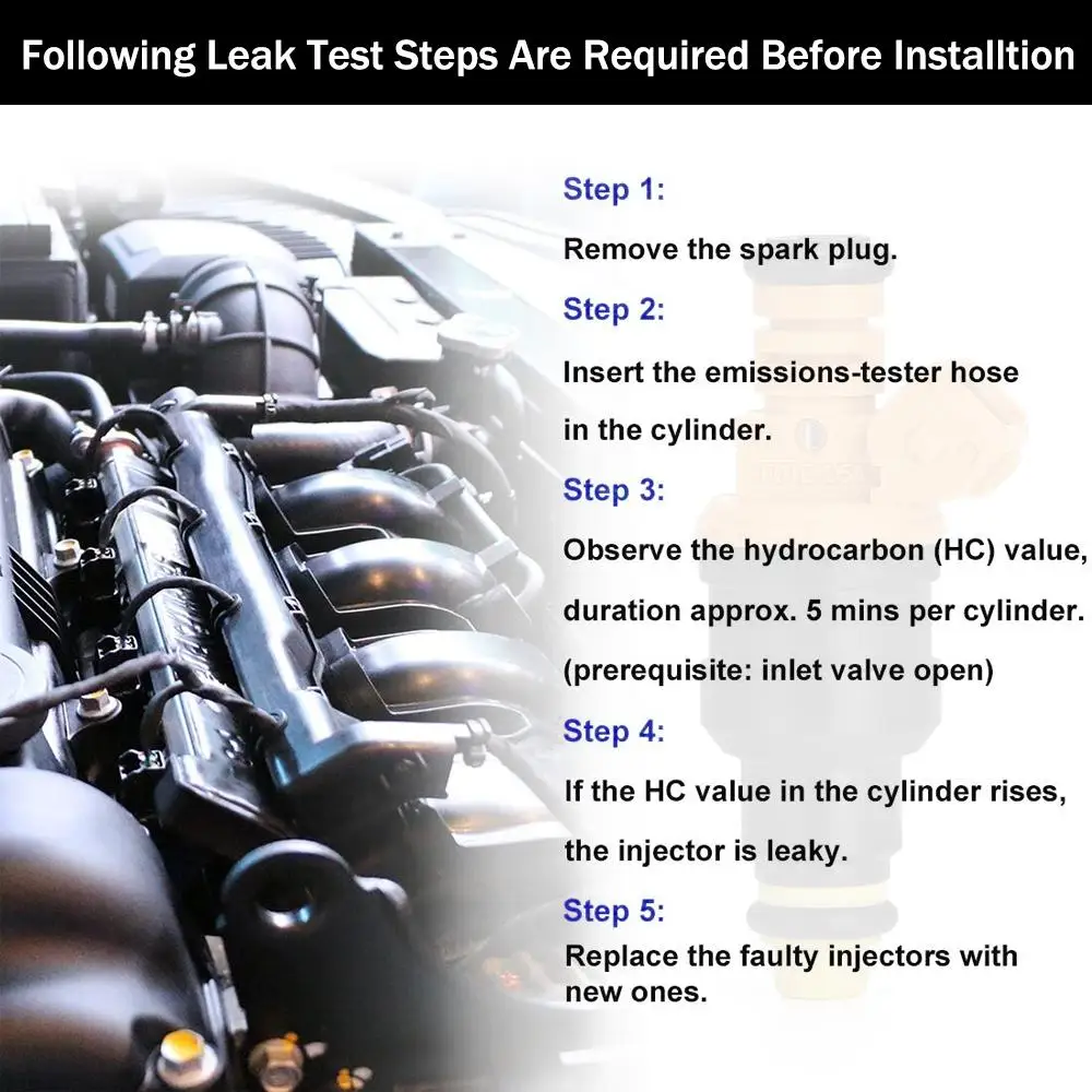 8 шт топливный инжектор с потоком 0280150943 для Ford 4.6L 5.0L 5.4L 5.8L Mustang Lincoln Mercury 0280150718 EV1 -