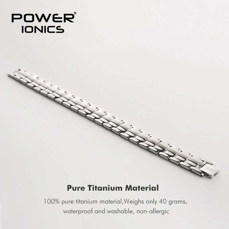 Power Ionics 4 в 1 100% титановый мужской анион FIR магнитный германиевый аксессуар для