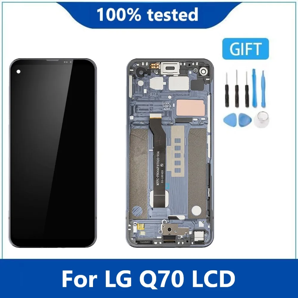 

Оригинальный Для 6,4 "LG Q70 LM-Q730N LM-Q620VAB ЖК-дисплей Дисплей кодирующий преобразователь сенсорного экрана в сборе аксессуар для LG Q70 ЖК-дисплей с р...