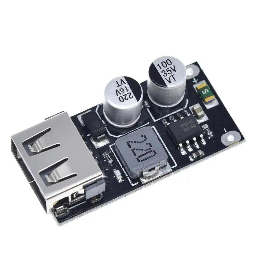 1way USB QC3.0 QC2.0 USB DC-DC понижающий преобразователь зарядный понижающий модуль 6-32 в 9 в 12 В 24 В для быстрого зарядного устройства печатная плата 5 В - Цвет: 1way
