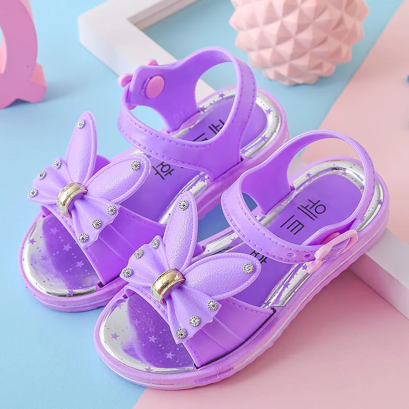 

Children Shoes Girls Sandals Summer Fashion Little Rabbit Princess Sandals Kid Single Shoes Girls Beach Animal Prints Shoe 24-38