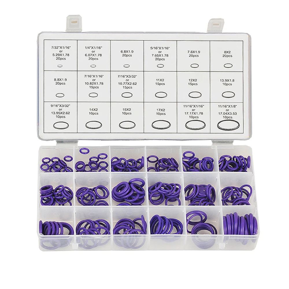 270 шт. резиновые уплотнительные кольца для автомобиля кондиционера набор