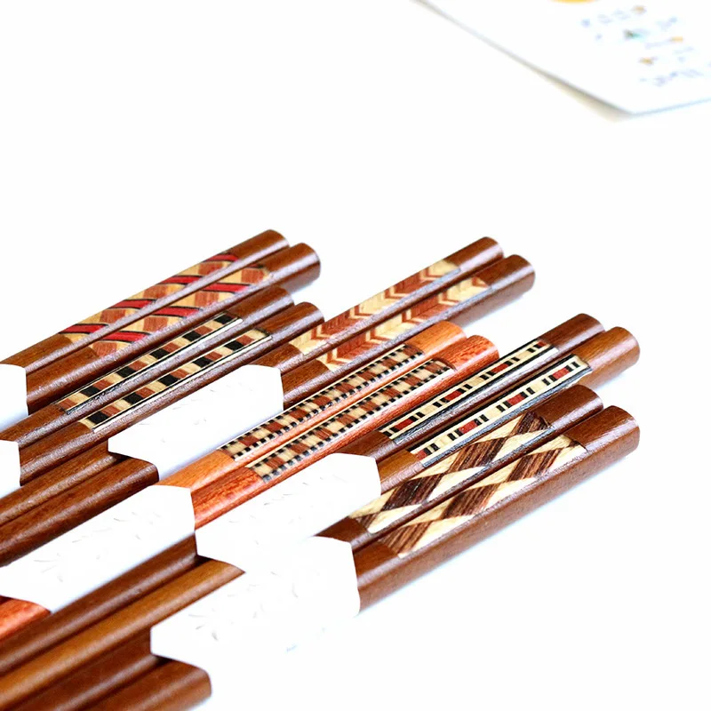 1 Pair Natural Bamboo Chopsticks Gift Set Reusable Classic Dishwasher Safe | Дом и сад