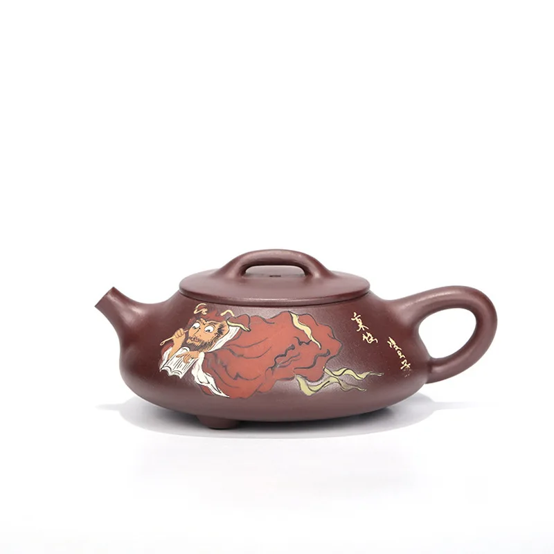 

The Explosion Tea Set Customized Dark-red Enameled Pottery Teapot Kui Shipiao Kettle Raw Ore Purple Clay Pot Net Shop Agent