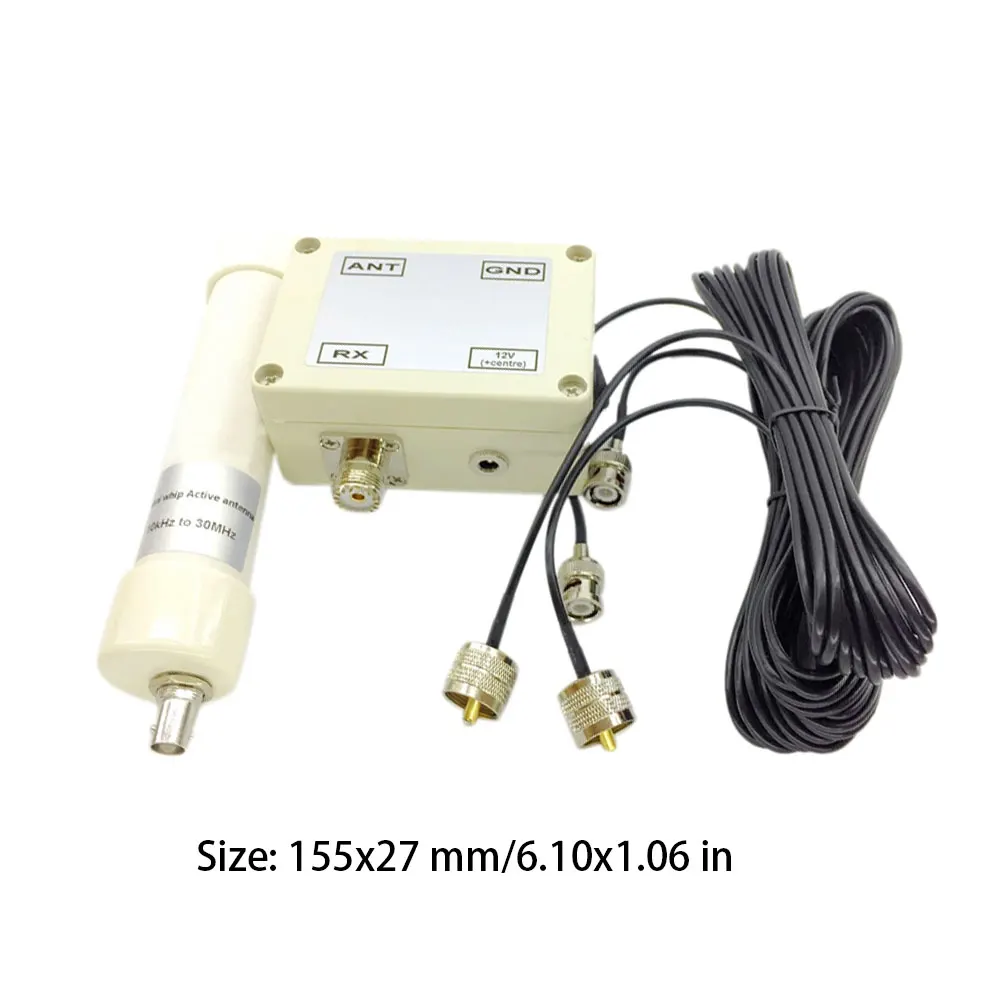 Active Antenna Mini Whip VLF LF HF VHF 10 kHz-30 MHz with Portable Cable for Radio Communication Tool accessory | Инструменты