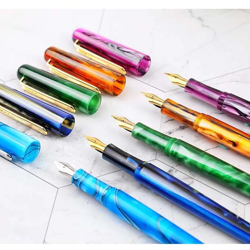 Перьевая ручка из акрила и агата pimio 975 в подарочной коробке | Канцтовары для офиса