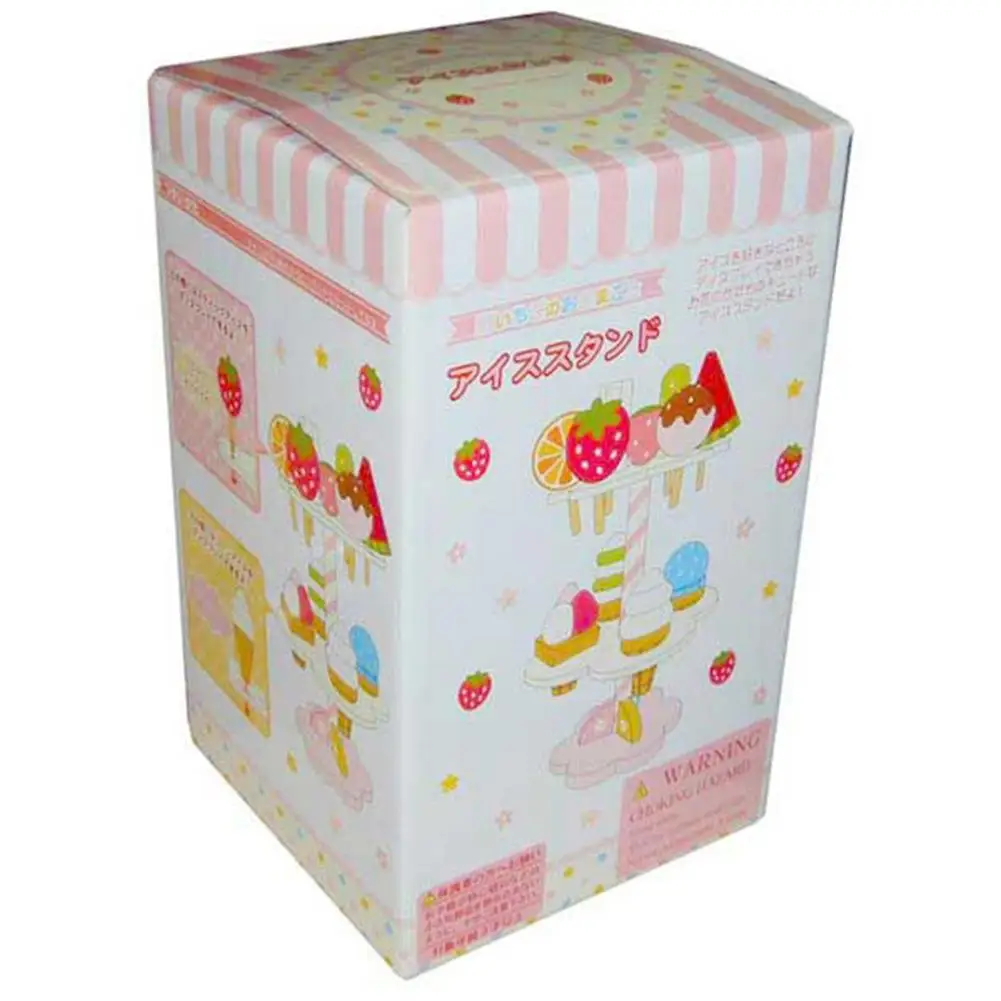 

Kuulee Baby Kids Playhouse Toys Simulation Kitchen Wooden Kitchenware Ice Cream Stand