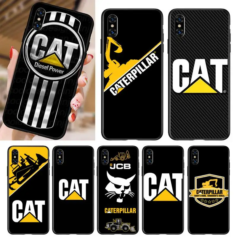 CAT Excavator Caterpillars Phone Case For Iphone 5 5s se 6 6s 7 8 11 12 X Xs Xr Pro Plus Max Mini