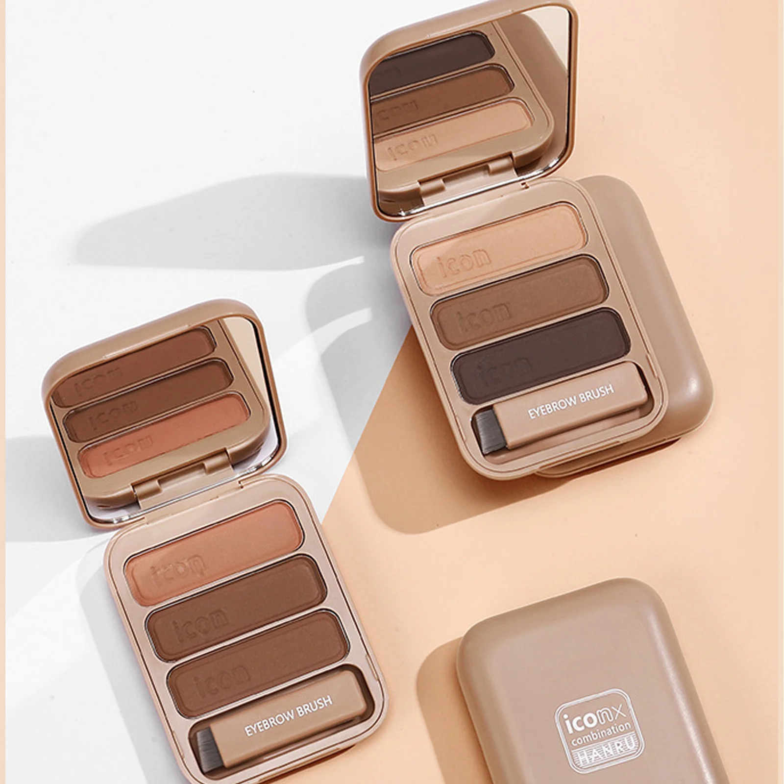 

Пудра для бровей, трехцветная, натуральный макияж, водостойкая, устойчивая к поту, стойкая, без цветущего нюдового макияжа