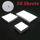 50 листов, белые утолщенные клеевые Бумажные Прокладки для стоматологических лабораторных протезов, лабораторных цементных порошков