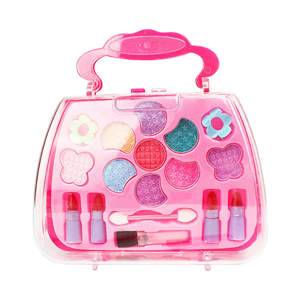 Princess Toys Girl Makeup Tools Set Suitcase Cosmetic Pretend Play Kit Kids Gift NSV775